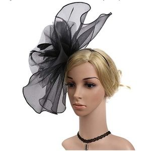 Fascinator Black Party Hat